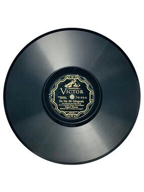 Norweigan August Werner Du Var Alt-Sangvals 10in Shellac 78 RPM Victor 79142 VTG